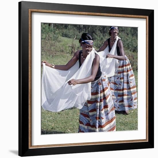 Intore Dancers Perform at Butare-Nigel Pavitt-Framed Photographic Print