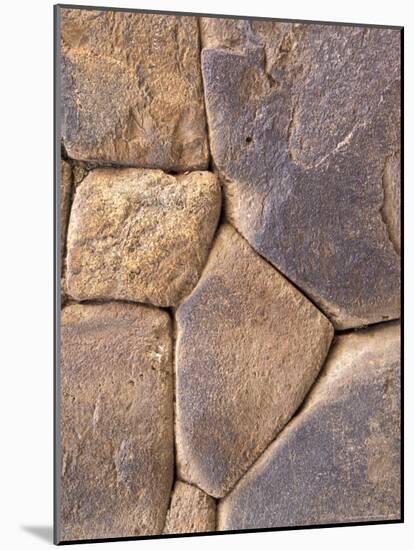 Intricate Rock Wall Detail, Ollantaytambo, Peru-Claudia Adams-Mounted Photographic Print
