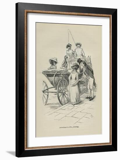 Introduced to Mrs Jennings, 1896-Hugh Thomson-Framed Giclee Print