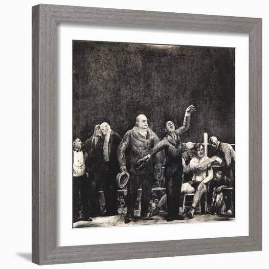 Introducing John L. Sullivan, 1916-George Wesley Bellows-Framed Giclee Print