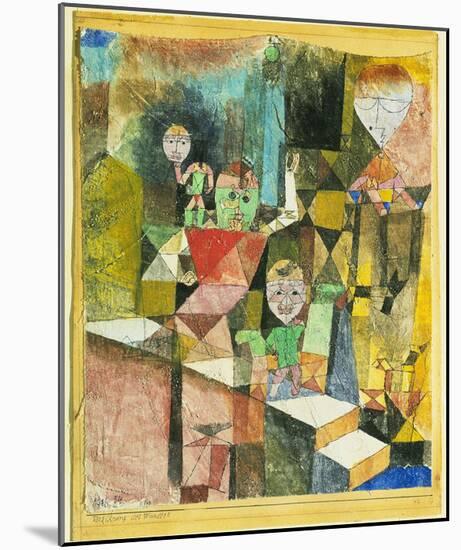 Introducing the Miracle (1916)-Paul Klee-Mounted Art Print