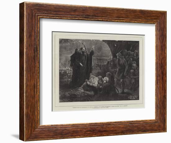 Introduction of Christianity into Britain-James Elder Christie-Framed Giclee Print