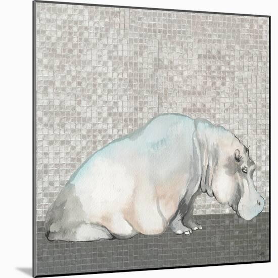 Introspective Hippo-Elizabeth Medley-Mounted Photographic Print