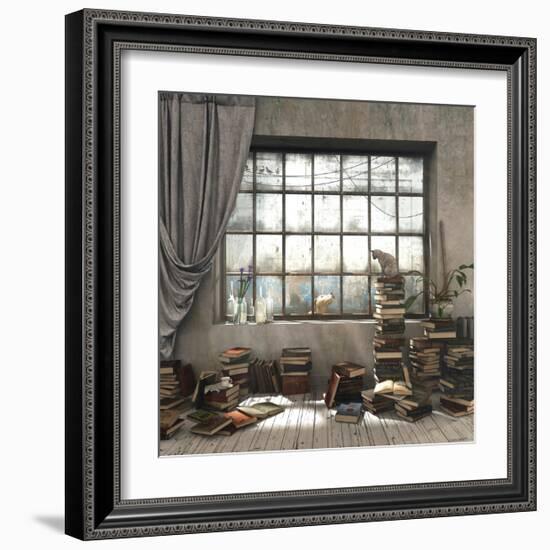 Introvert-Cynthia Decker-Framed Art Print