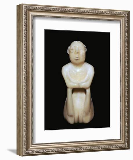 Inuit carving of a human figure, 19th century-Unknown-Framed Giclee Print