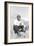 Inuit Man Smoking a Pipe-Angelo Cozzi-Framed Giclee Print