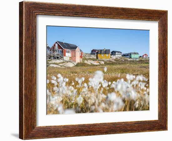 Inuit village Oqaatsut (once called Rodebay) located in Disko Bay. Greenland-Martin Zwick-Framed Photographic Print