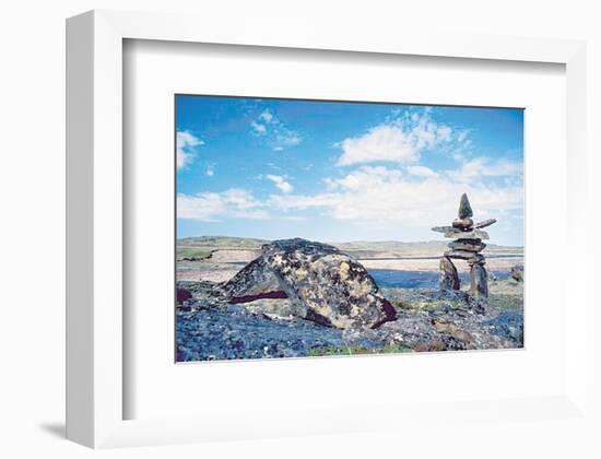 Inukshuk Landscape 2-null-Framed Premium Giclee Print