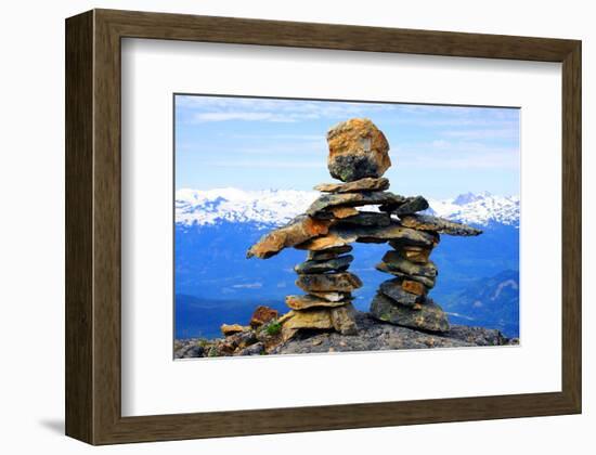 Inukshuk Mount Whistler Canada-null-Framed Premium Giclee Print