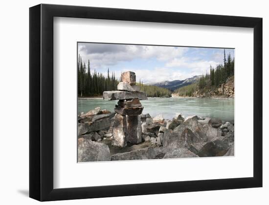 Inukshuk Sturcture - Jasper AB-null-Framed Premium Giclee Print