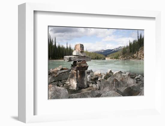 Inukshuk Sturcture - Jasper AB-null-Framed Premium Giclee Print