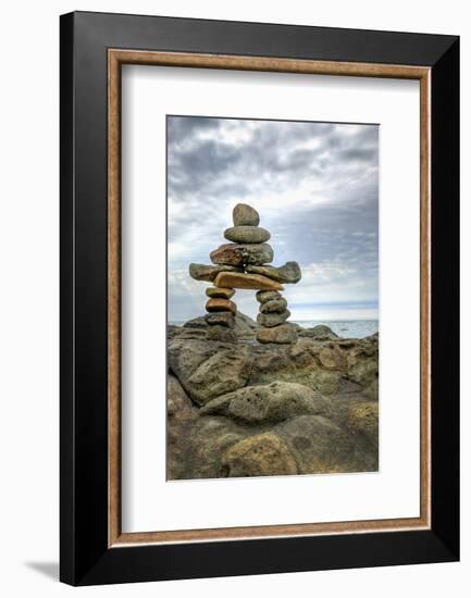 Inukshuk-null-Framed Premium Giclee Print