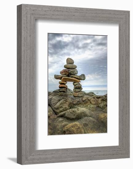 Inukshuk-null-Framed Premium Giclee Print