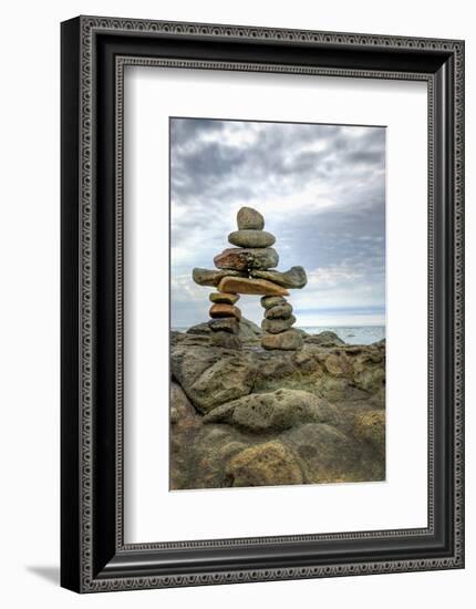 Inukshuk-null-Framed Premium Giclee Print