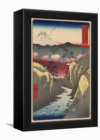 Inume Pass in Kai Province-Ando Hiroshige-Framed Premier Image Canvas