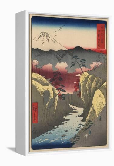 Inume Pass in Kai Province-Ando Hiroshige-Framed Premier Image Canvas