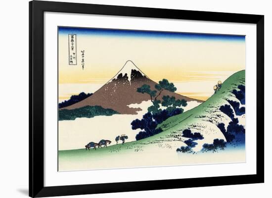 Inume Pass in the Kai Province, c.1830-Katsushika Hokusai-Framed Giclee Print
