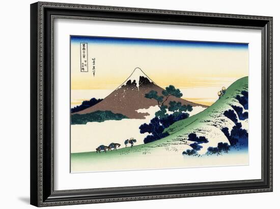 Inume Pass in the Kai Province, c.1830-Katsushika Hokusai-Framed Giclee Print