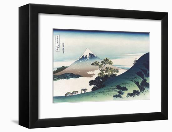 Inumi Pass in the Kai Province-Katsushika Hokusai-Framed Art Print