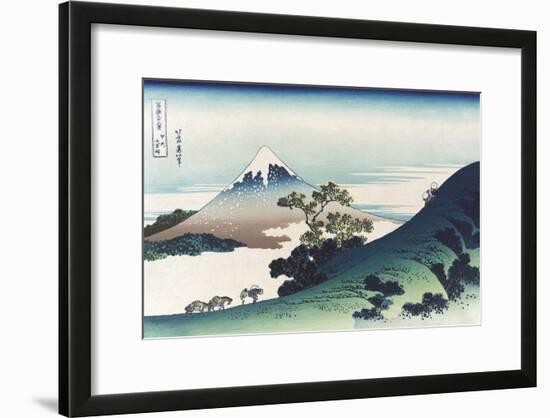 Inumi Pass in the Kai Province-Katsushika Hokusai-Framed Art Print