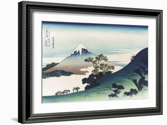 Inumi Pass in the Kai Province-Katsushika Hokusai-Framed Art Print