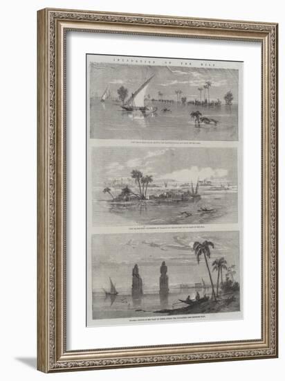 Inundation of the Nile-Richard Principal Leitch-Framed Giclee Print