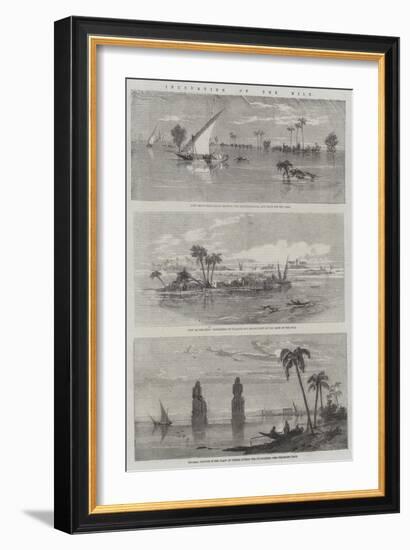 Inundation of the Nile-Richard Principal Leitch-Framed Giclee Print