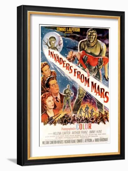 Invaders From Mars, Jimmy Hunt, Arthur Franz, Helena Carter, 1953-null-Framed Premium Giclee Print