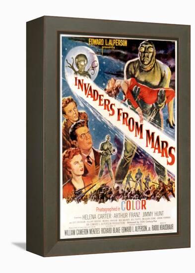 Invaders From Mars, Jimmy Hunt, Arthur Franz, Helena Carter, 1953-null-Framed Stretched Canvas