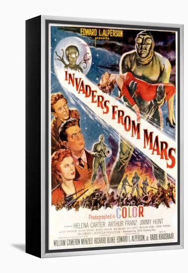 Invaders From Mars, Jimmy Hunt, Arthur Franz, Helena Carter, 1953-null-Framed Stretched Canvas