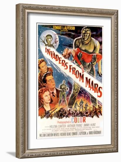 Invaders From Mars, Jimmy Hunt, Arthur Franz, Helena Carter, 1953-null-Framed Art Print