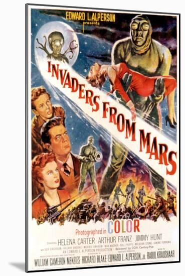 Invaders From Mars, Jimmy Hunt, Arthur Franz, Helena Carter, 1953-null-Mounted Art Print