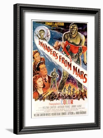 Invaders From Mars, Jimmy Hunt, Arthur Franz, Helena Carter, 1953-null-Framed Art Print