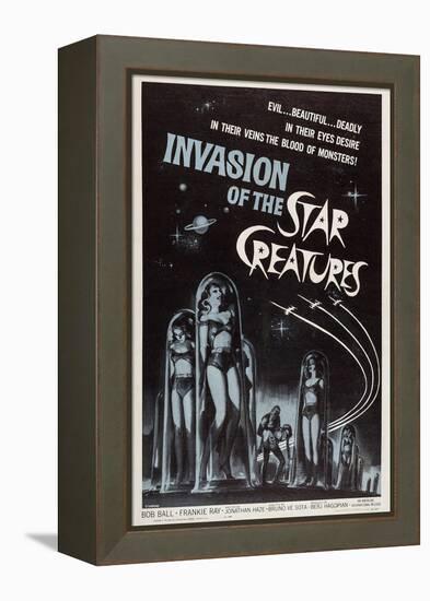 Invasion of the Star Creatures-null-Framed Stretched Canvas