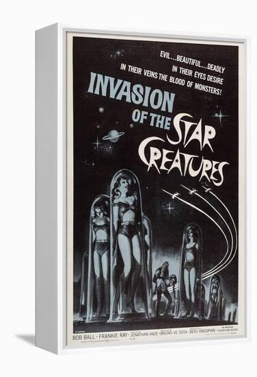 Invasion of the Star Creatures-null-Framed Stretched Canvas