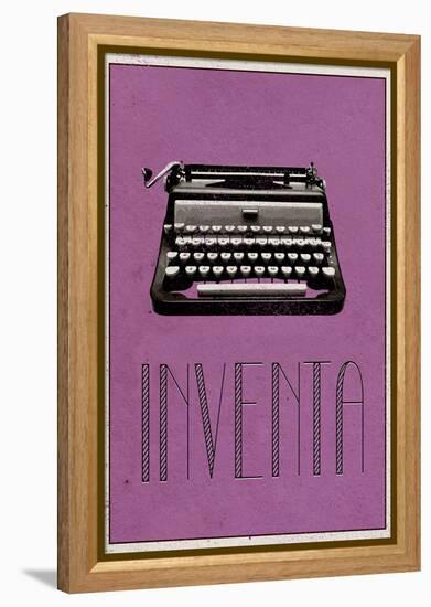 INVENTA (Spanish -  Create)-null-Framed Stretched Canvas