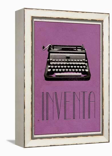 INVENTA (Spanish -  Create)-null-Framed Stretched Canvas