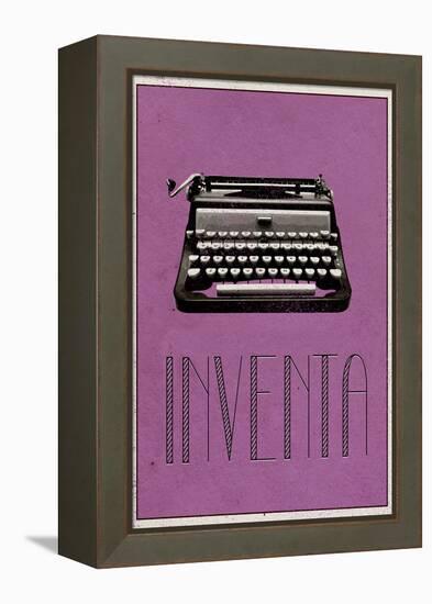INVENTA (Spanish -  Create)-null-Framed Stretched Canvas