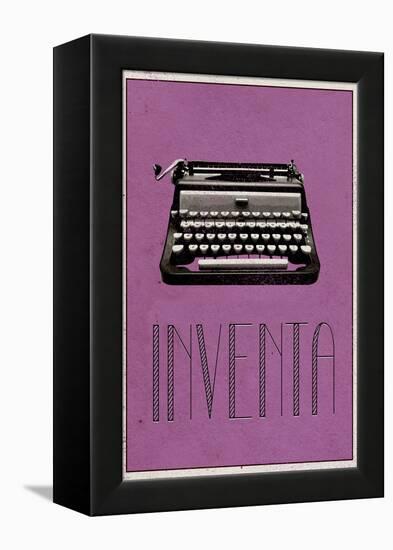 INVENTA (Spanish -  Create)-null-Framed Stretched Canvas