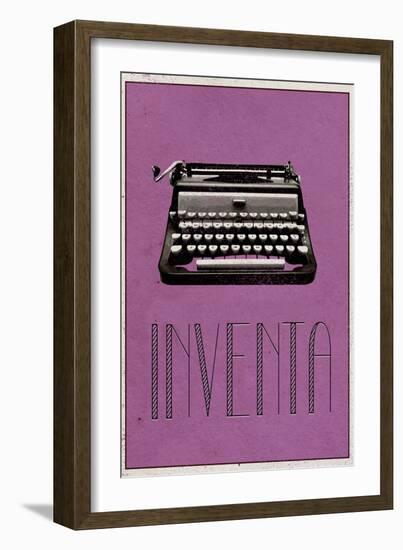 INVENTA (Spanish -  Create)-null-Framed Art Print