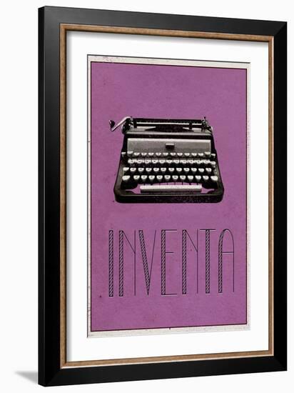 INVENTA (Spanish -  Create)-null-Framed Art Print
