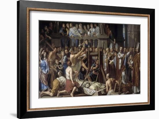 Invention des reliques de saint Gervais et saint Protais-Philippe De Champaigne-Framed Giclee Print