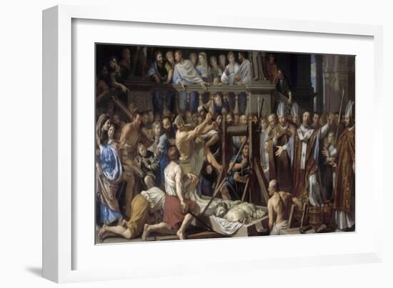 Invention des reliques de saint Gervais et saint Protais-Philippe De Champaigne-Framed Giclee Print