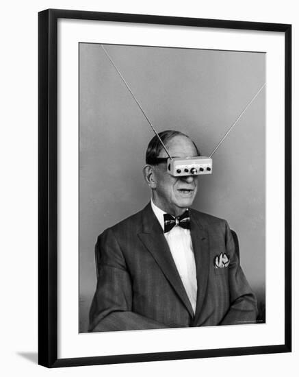 Inventor Hugo Gernsback TV Glasses-Alfred Eisenstaedt-Framed Premium Photographic Print