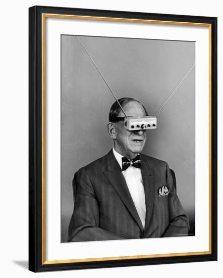 Inventor Hugo Gernsback TV Glasses-Alfred Eisenstaedt-Framed Premium Photographic Print