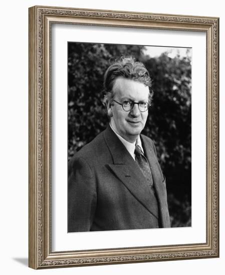 Inventor John L. Baird, Taking a Walk in His Home Garden-null-Framed Photographic Print