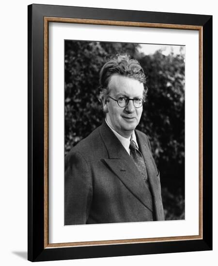 Inventor John L. Baird, Taking a Walk in His Home Garden-null-Framed Photographic Print