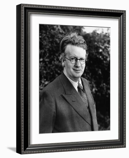 Inventor John L. Baird, Taking a Walk in His Home Garden-null-Framed Photographic Print