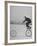 Inventor Maurice Steinlauf Riding Eccentric Bike with Roving Front Wheel-Wallace Kirkland-Framed Photographic Print