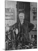 Inventor Thomas Edison in His Laboratory-null-Mounted Premium Photographic Print